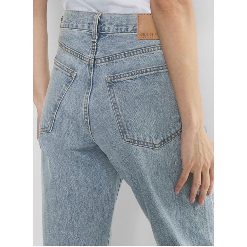 Denim Forum ‘90s Marlo Hi-Rise Baggy Jeans Light Wash Straight Leg 25 Aritzia - Picture 10 of 11